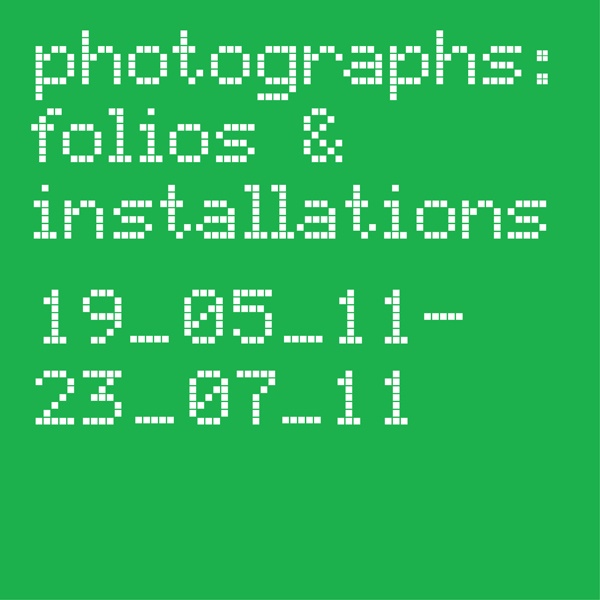 Photographs: Folios & Installations cover