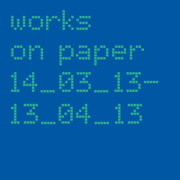 Works on Paper cover
